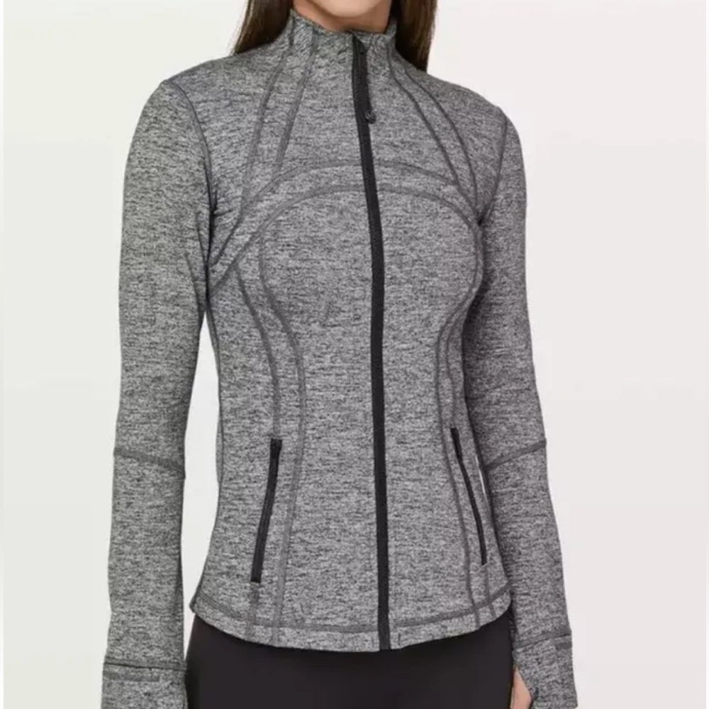Lululemon Define Jacket Heather Gray Full Zip Size 2
